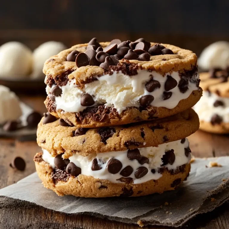 chocolate chip ice cream sandwich